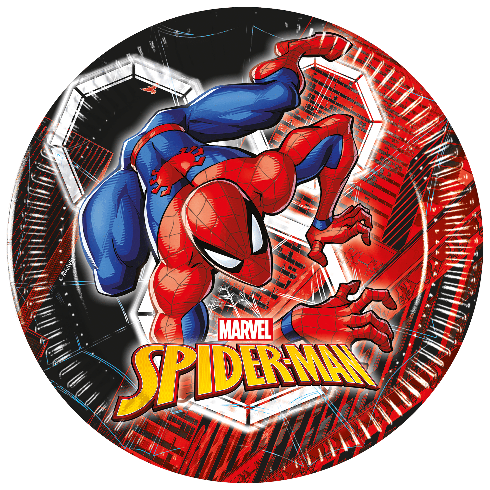 8 Assiettes en papier Assiettes certifiées FSC – Spiderman of Web