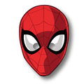 6 Masques en papier découpés FSC - Spiderman World of Web