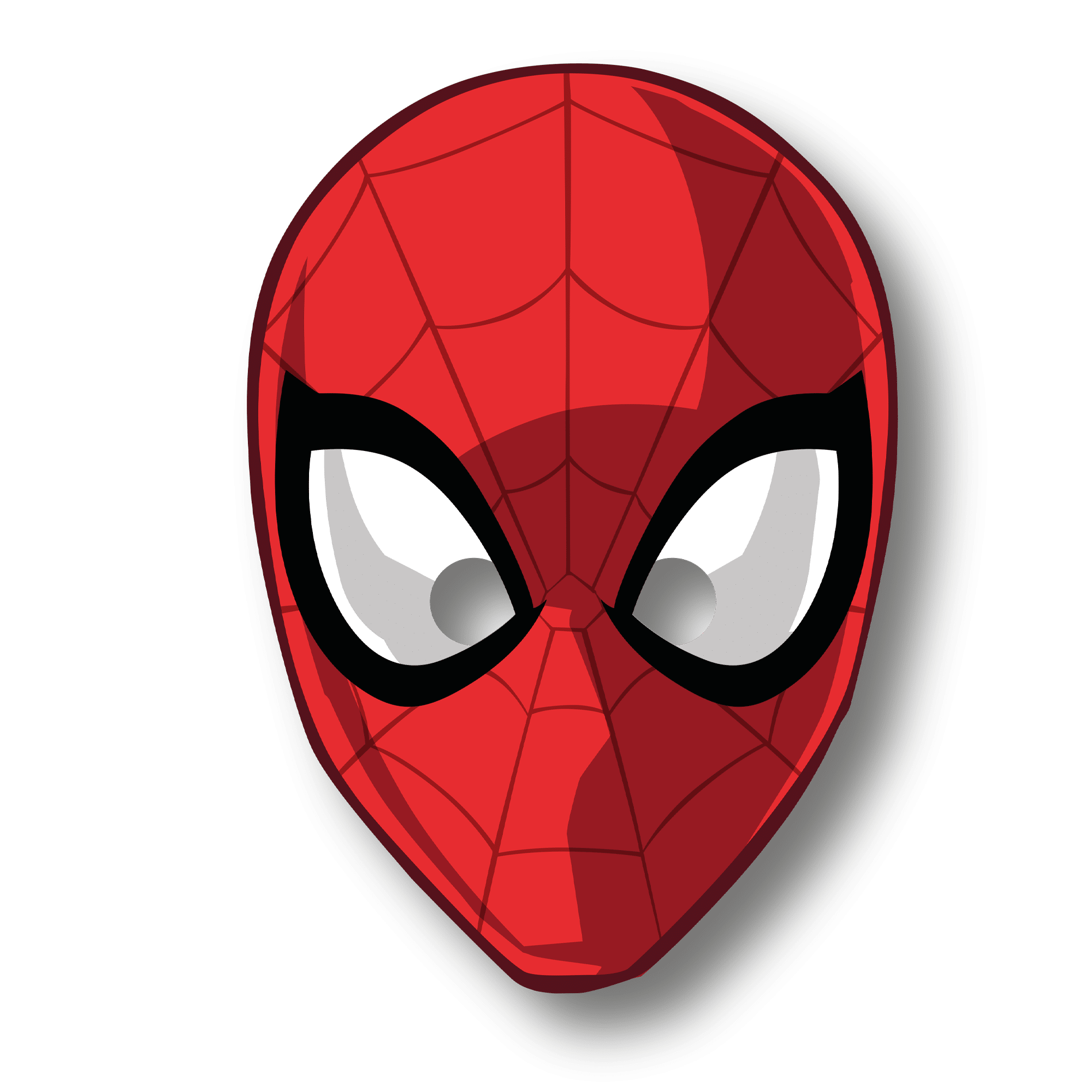 6 Masques en papier découpés FSC - Spiderman World of Web