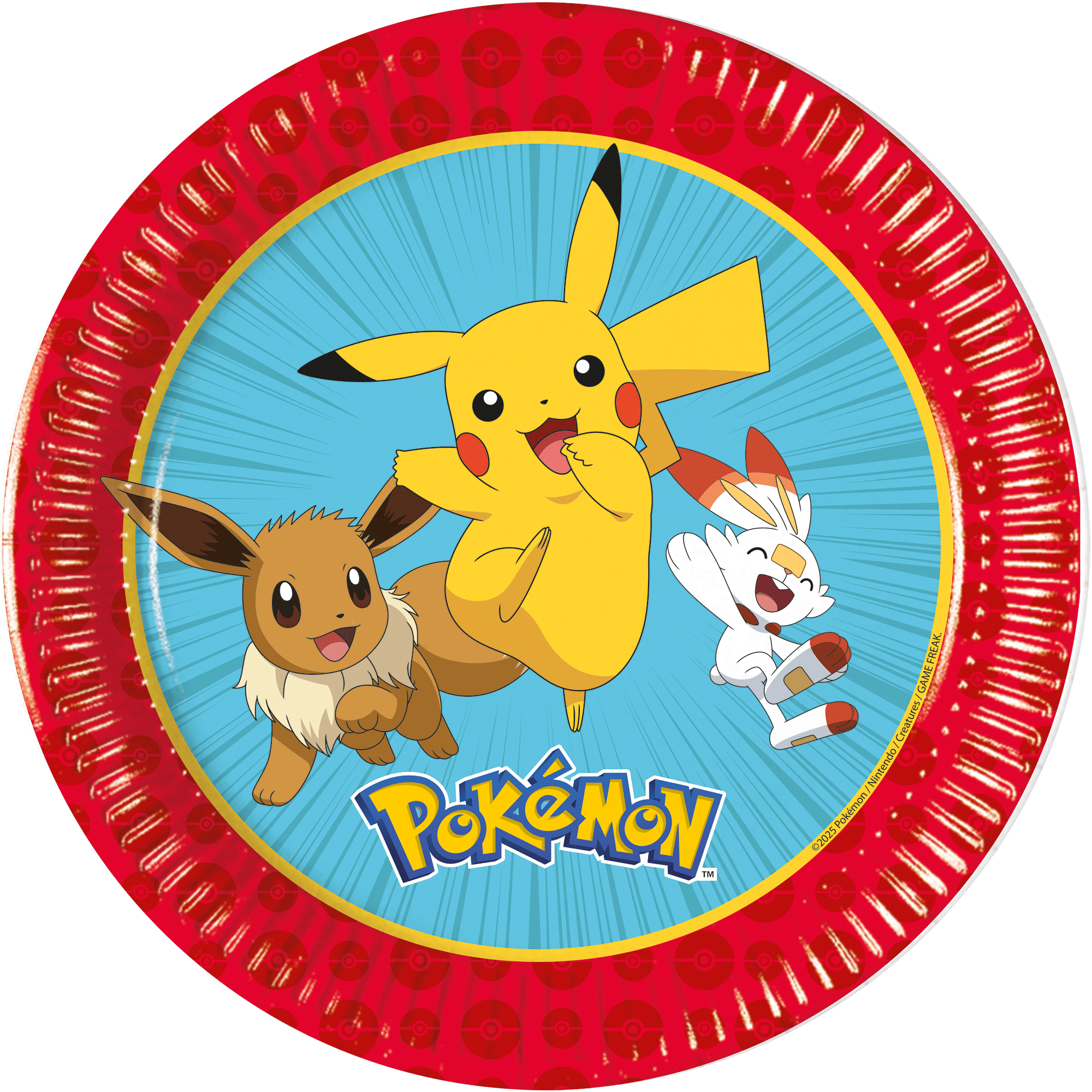 8 Assiettes en papier Assiettes FSC Next Generation – Pokémon