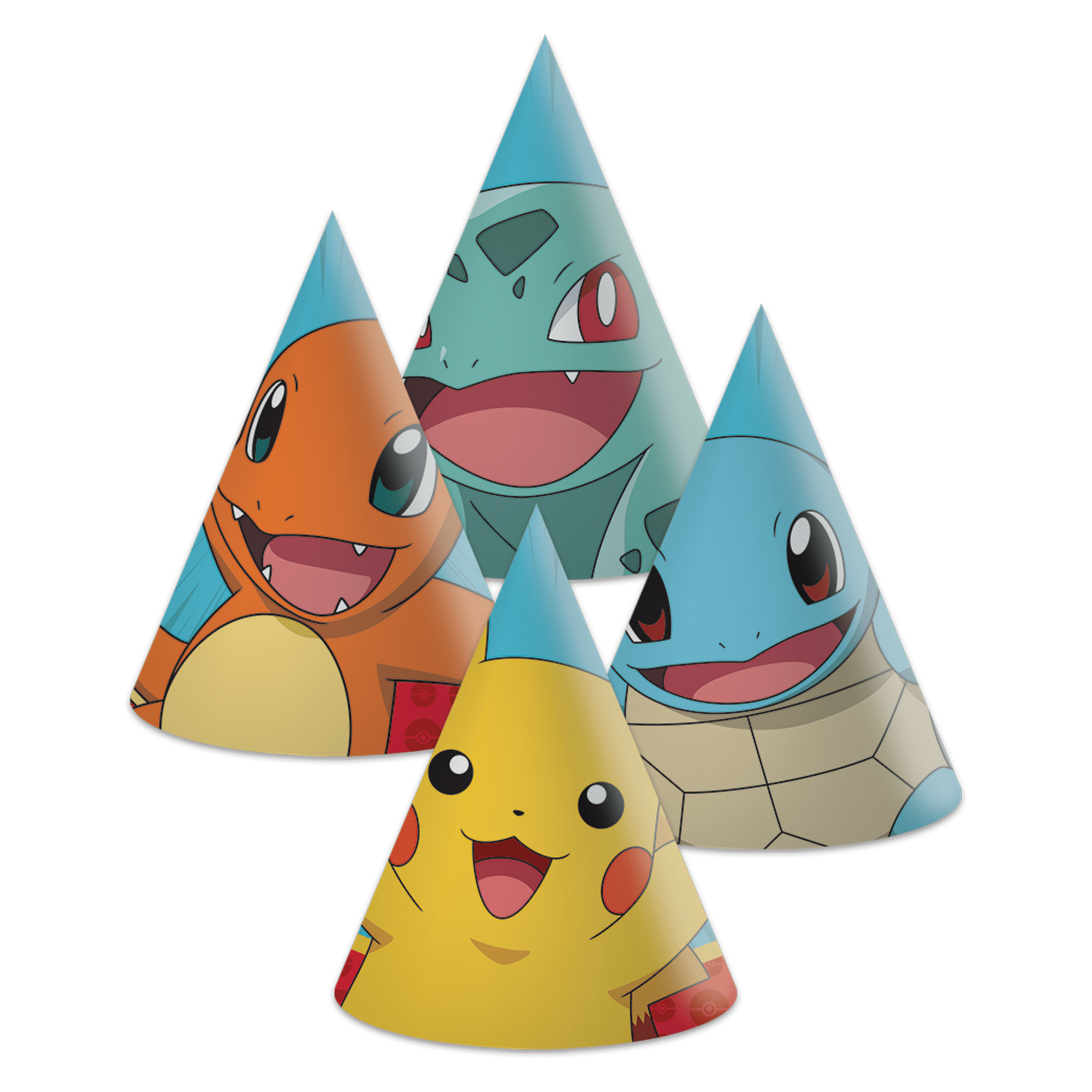 6 chapeaux en papier FSC - Pokemon