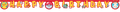 1 Bannière découpée Happy Birthday FSC - Pokemon