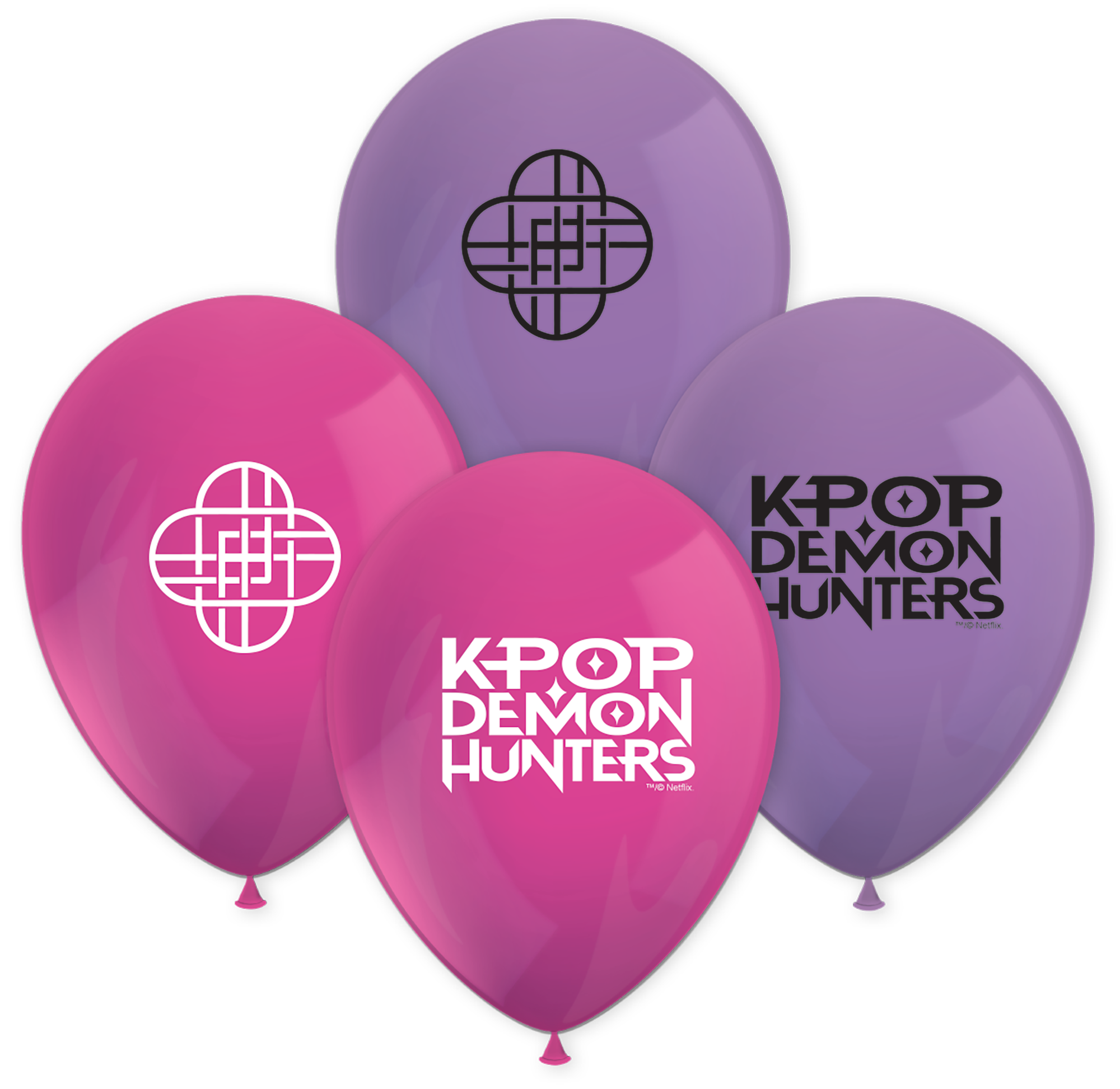 8 Ballons latex K-POP Demon Hunters