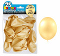 25 elfenbeinfarbene Metallic-Ballons
