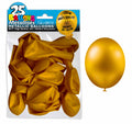 25 goldfarbene Metallballons