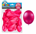 25 ballons métallisés couleur fuchsia