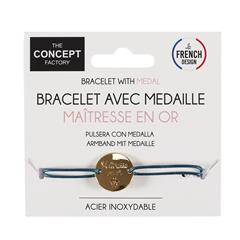 BRACELET CORDON GRAVE MAITRESSE EN OR