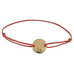 BRACELET CORDON GRAVE MAITRESSE EN OR