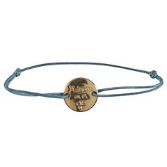 BRACELET CORDON GRAVE MAITRESSE EN OR