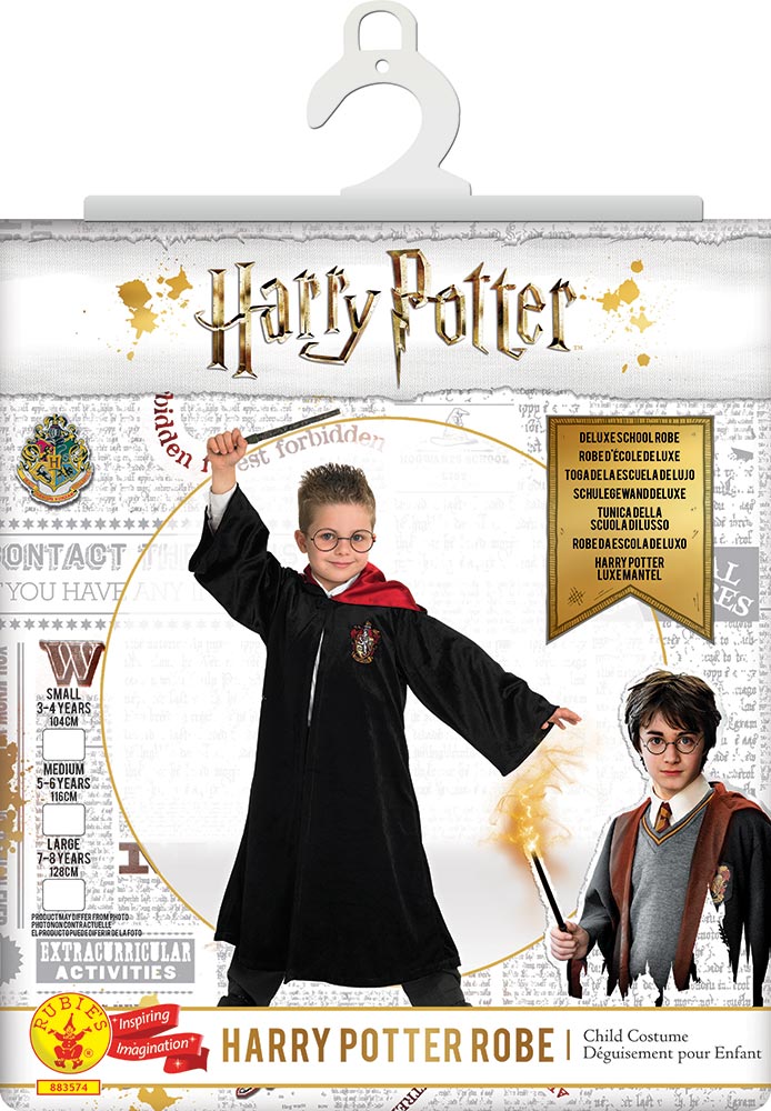Klassisches Harry Potter Samt-Cape Kostüm (3-8 Jahre)