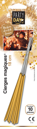 WUNDERKERZEN® GOLD 18 cm x10