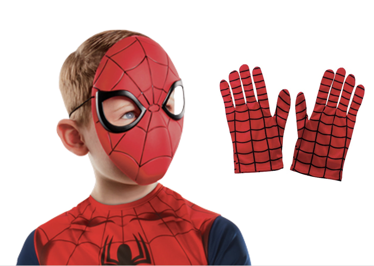 Spider-Man Maske + Handschuhe Set